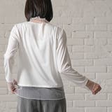 チュールハイネックトップス 異素材切替 クルーネック | mili an deni | 詳細画像8 