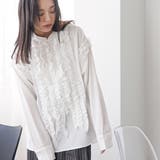 タキシードフリルブラウス ブラウス レディース | mili an deni | 詳細画像6 