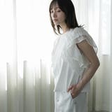 ラッフルスリーブTシャツ レディース フリル袖 | mili an deni | 詳細画像7