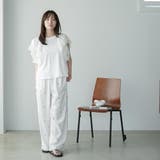 ラッフルスリーブTシャツ レディース フリル袖 | mili an deni | 詳細画像10