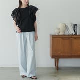 ラッフルスリーブTシャツ レディース フリル袖 | mili an deni | 詳細画像14