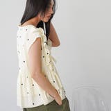 ドット刺繍 フリルベスト レディース | mili an deni | 詳細画像6 