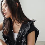 ドット刺繍 フリルベスト レディース | mili an deni | 詳細画像12 