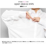 袖開きポンチョ風シャツ 長袖 黒 | mili an deni | 詳細画像4 