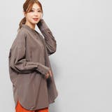 取り外しラッフル襟バンドカラーシャツ 長袖 黒 | mili an deni | 詳細画像11 