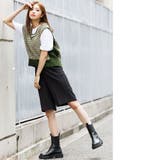 バイカラージャガードニットベスト チルデンニット Vネック | mili an deni | 詳細画像5 