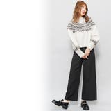 求心柄ジャガードニットプルオーバー ニット ドロップショルダー | mili an deni | 詳細画像7 