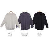 エステルPUバックドロストオーバーシャツ 長袖 黒 | mili an deni | 詳細画像15 