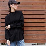 ブラック | エステルPUバックドロストオーバーシャツ 長袖 黒 | mili an deni