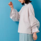 カバースリーブハイネックブラウス チュールスリーブ ハイネック | mili an deni | 詳細画像11 