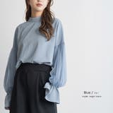 カバースリーブハイネックブラウス チュールスリーブ ハイネック | mili an deni | 詳細画像14 