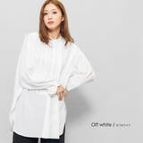 オフホワイト | ピンタックブザムブラウス 長袖 M | mili an deni