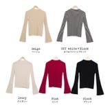 フレアスリーブハイネックプルオーバーTシャツ カットソー 長袖 | mili an deni | 詳細画像24