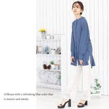 バックリボン シャーリングシャツブラウス 長袖 | mili an deni | 詳細画像11 