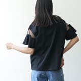 シースルーフレアスリーブTシャツ チュール袖 フレアスリーブ | mili an deni | 詳細画像13