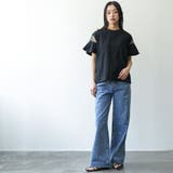 シースルーフレアスリーブTシャツ チュール袖 フレアスリーブ | mili an deni | 詳細画像14