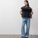 レディース Tシャツ チュールビスチェフレンチスリーブTシャツ | mili an deni | 詳細画像8