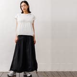 レディース Tシャツ チュールビスチェフレンチスリーブTシャツ | mili an deni | 詳細画像14