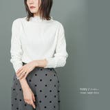 レディース トップス ウェーブジャガードプチハイロンT | mili an deni | 詳細画像5 