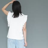 タックフリルノースリーブTシャツ ショルダータック ノースリーブ | mili an deni | 詳細画像8