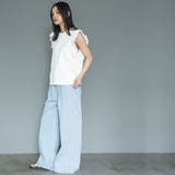 タックフリルノースリーブTシャツ ショルダータック ノースリーブ | mili an deni | 詳細画像9