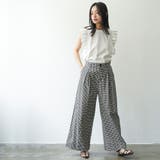 タックフリルノースリーブTシャツ ショルダータック ノースリーブ | mili an deni | 詳細画像10