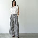 タックフリルノースリーブTシャツ ショルダータック ノースリーブ | mili an deni | 詳細画像11
