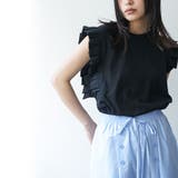 タックフリルノースリーブTシャツ ショルダータック ノースリーブ | mili an deni | 詳細画像14