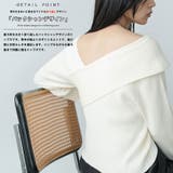 アシメニットトップス ニット セーター | mili an deni | 詳細画像4 