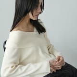 アシメニットトップス ニット セーター | mili an deni | 詳細画像9 