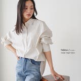 ストライプオーバーシャツ レディース シャツ | mili an deni | 詳細画像10 