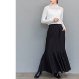 レース切替ハイネックトップス カットソー 長袖 | mili an deni | 詳細画像7 