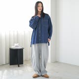 オーバーサイズデニムシャツ 長袖 レギュラーカラー | mili an deni | 詳細画像10 