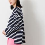 ドロップショルダーロンTシャツ Tシャツ サイドスリット | mili an deni | 詳細画像31 