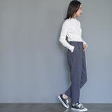 レディース トップス ギャザーネックテレコリブトップス | mili an deni | 詳細画像7