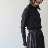 レディース トップス ギャザーネックテレコリブトップス | mili an deni | 詳細画像11