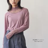 レディース トップス ギャザーネックレース切替トップス | mili an deni | 詳細画像10 