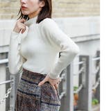 洗える ウォッシャブルボトルネックリブニット ボトルネック | mili an deni | 詳細画像17