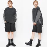 レイヤード風プルオーバー ニットアンサンブル ケーブルニットベスト | mili an deni | 詳細画像7 