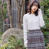 洗える ウォッシャブルリブニット指穴トップス クルーネック | mili an deni | 詳細画像9 