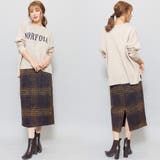 ロゴ入りニットトップス クルーネック ドロップショルダー | mili an deni | 詳細画像8 