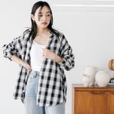 マドラスチェックシャツトップス ブラウス レギュラーカラー | mili an deni | 詳細画像7