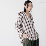 マドラスチェックシャツトップス ブラウス レギュラーカラー | mili an deni | 詳細画像12