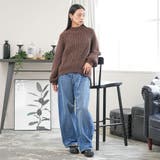 畦編みハイネックニットプルオーバー トップス ハイネック | mili an deni | 詳細画像13 