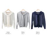 セーラーカラーボーダーニットプルオーバー ボーダー 襟取り外し可能 | mili an deni | 詳細画像18 