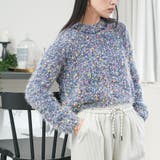 ミックスヤーンシャギーニットプルオーバー トップス シャギーニット | mili an deni | 詳細画像18 