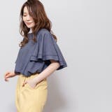 フリル袖トップス シルクタッチメランジ ボートネック | mili an deni | 詳細画像10