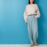 ポプリン袖ギャザーブラウス ミドル丈 袖リボン | mili an deni | 詳細画像9