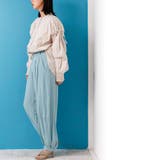 ポプリン袖ギャザーブラウス ミドル丈 袖リボン | mili an deni | 詳細画像10