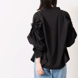 ポプリン袖ギャザーブラウス ミドル丈 袖リボン | mili an deni | 詳細画像12